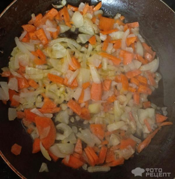 Рецепт: Грибной суп с лисичками - с картофелем и поджаркой