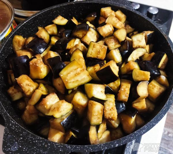 Рецепт: Икра баклажанная с красным перцем - Вкуснее этой баклажанной икры вы точно не пробовали!