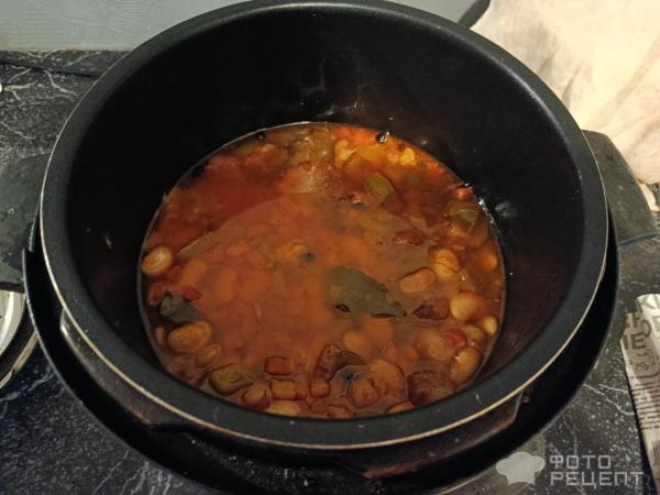 Рецепт: Гуляш мясной - со свининой и фасолью