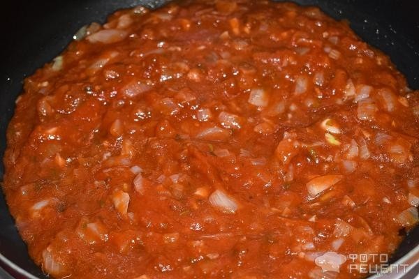 Рецепт: Куринная грудка в томатном соусе с моцареллой - в духовке