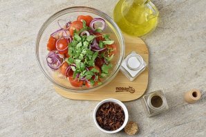 Салат из консервированной белой фасоли