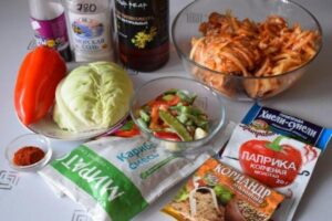 Рецепт: Куриные окорочка с овощами, запеченные в рукаве, в маринаде с виноградным уксусом — с сиропом топинамбура