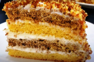 Торт 3 стакана: простой и вкусный десерт на кефире. Сочный без пропитки