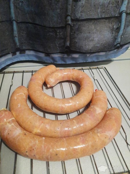 Рецепт: Колбаски куриные - В натуральной оболочке.
