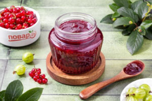 Варенье из крыжовника и красной смородины