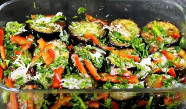 Маринованные баклажаны со сладким перцем. Закуска, которая станет хитом на любом праздничном столе!
