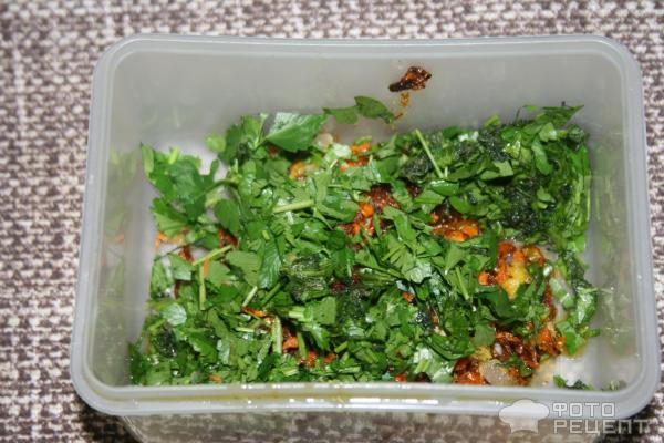 Рецепт: Жареные огурцы - закуска с пассерованными овощами
