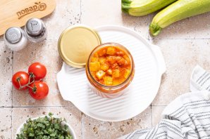 Кабачки с помидорами на зиму