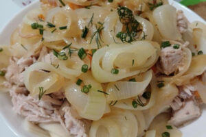 Рецепт: Бешбармак из курицы — Любимое татарское блюдо:)
