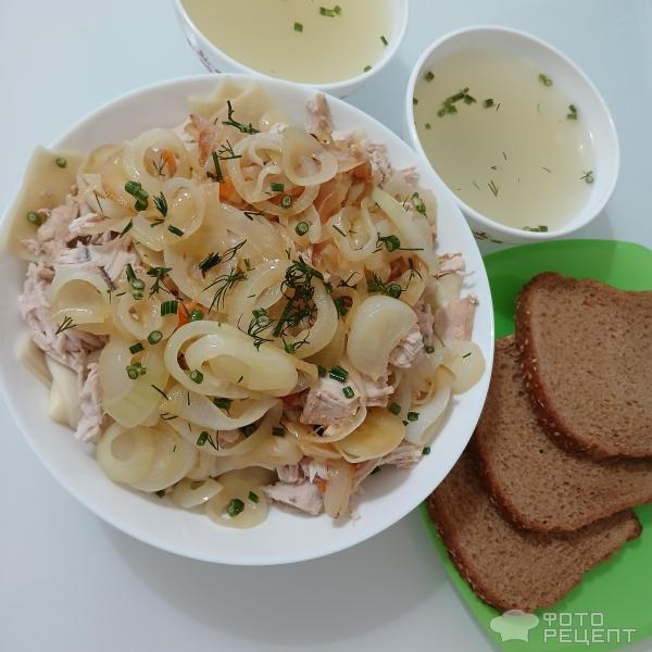 Рецепт: Бешбармак из курицы - Любимое татарское блюдо:)