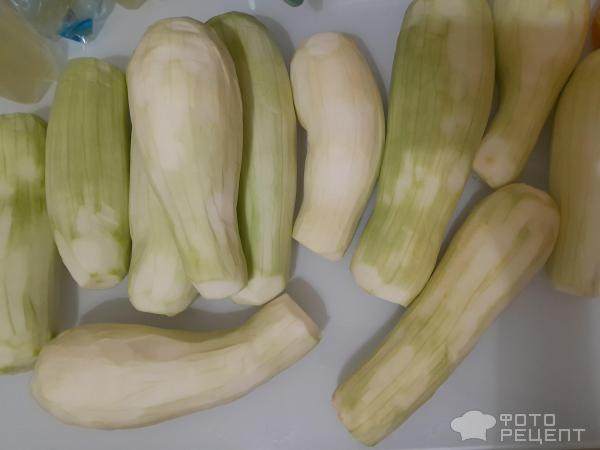 Рецепт: Запеченные кабачки с морковно-сырной начинкой-просто и вкусно! - С копчёным салом