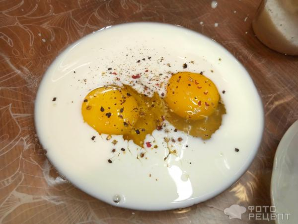 Рецепт: Омлет с кабачком и томатами - и сыром