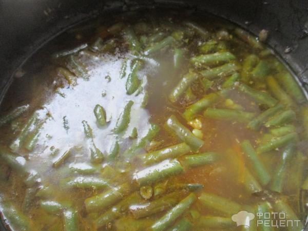 Рецепт: Суп с соевыми бобами и зеленой фасолью - на курином бульоне, но можно и постный вариант Рецепт: Суп с соевыми бобами и зеленой фасолью - на курином бульоне, но можно и постный вариант