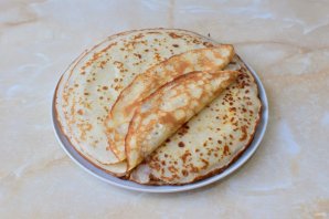 Блины с лососем