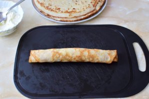 Блины с лососем