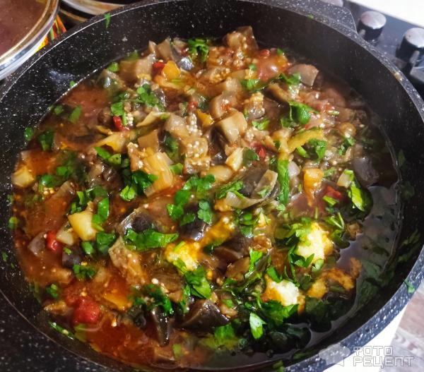 Рецепт: Икра баклажанная с красным перцем - Вкуснее этой баклажанной икры вы точно не пробовали!