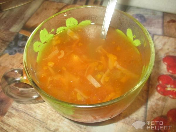 Рецепт: Суп с соевыми бобами и зеленой фасолью - на курином бульоне, но можно и постный вариант Рецепт: Суп с соевыми бобами и зеленой фасолью - на курином бульоне, но можно и постный вариант