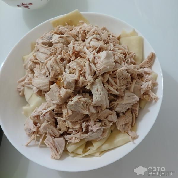 Рецепт: Бешбармак из курицы - Любимое татарское блюдо:)
